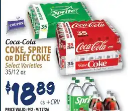 Restaurant Depot COKE, SPRITE OR DIET COKE offer