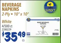 Restaurant Depot BEVERAGE NAPKINS offer