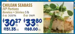 Restaurant Depot CHILEAN SEA BAS offer