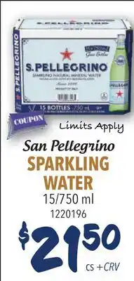 Restaurant Depot San Pellegrino SPARKLING WATER offer