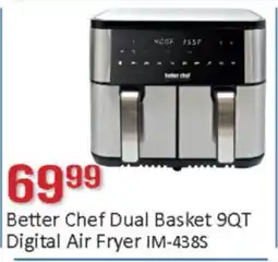 General Discount Better Chef Dual Basket 9QT Digital Air Fryer IM-438S offer