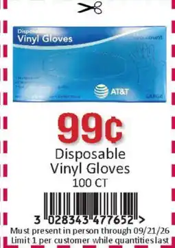 General Discount Disposable Vinyl Gloves offer