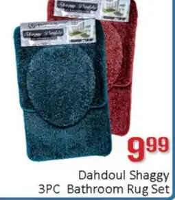 General Discount Dahdoul Shaggy 3PC Bathroom Rug Set offer
