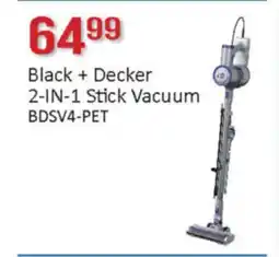 General Discount Black + Decker 2-IN-1 Stick Vacuum offer