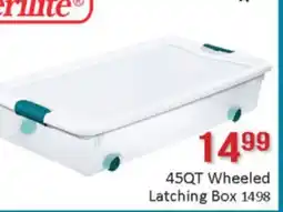 General Discount 45QT Wheeled Latching Box 1498 offer