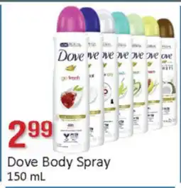 General Discount Dove Body Spray offer