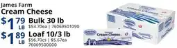 Restaurant Depot James Farm Cream Cheese offer
