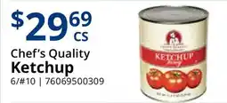 Restaurant Depot Chef's Quality Ketchup offer