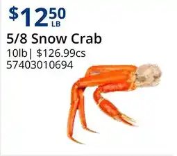 Restaurant Depot 5/8 Snow Crab offer