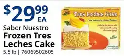 Restaurant Depot Sabor Nuestro Frozen Tres Leches Cake offer