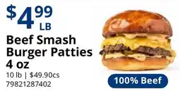 Restaurant Depot Beef Smash Burger Patties offer
