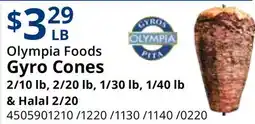 Restaurant Depot Olympia Foods Gyro Cones offer