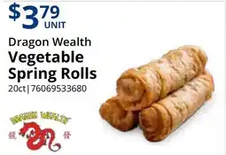 Restaurant Depot Dragon Wealth Vegetable Spring Rolls offer