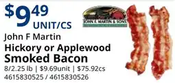 Restaurant Depot John F Martin Hickory or Applewood Smoked Bacon offer