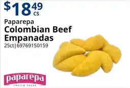 Restaurant Depot Paparepa Colombian Beef Empanadas offer