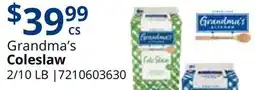 Restaurant Depot Grandma's Coleslaw offer
