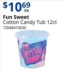 Restaurant Depot Fun Sweet Cotton Candy Tub 12ct offer