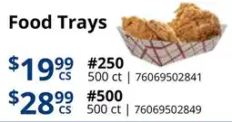 Restaurant Depot Food Trays offer