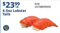 Restaurant Depot 4-5oz Lobster Tails offer