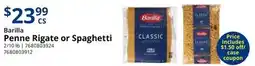 Restaurant Depot Barilla Penne Rigate or Spaghetti offer