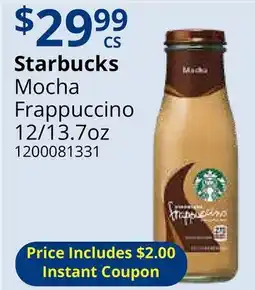 Restaurant Depot Starbucks Mocha Frappuccino offer