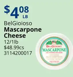 Restaurant Depot BelGioioso Mascarpone Cheese offer