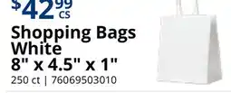 Restaurant Depot Shopping Bags White offer
