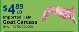 Restaurant Depot Imported Halal Goat Carcass offer