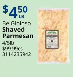 Restaurant Depot BelGioioso Shaved Parmesan offer