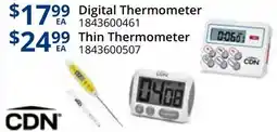 Restaurant Depot CDN Digital Thermometer 1843600461 Thin Thermometer 1843600507 offer