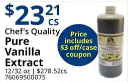 Restaurant Depot Chef's Quality Pure Vanilla Extract offer