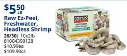 Restaurant Depot Raw Ez-Peel, Freshwater, Headless Shrimp offer