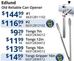 Restaurant Depot Edlund Old Reliable Can Opener offer
