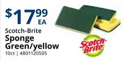 Restaurant Depot Scotch-Brite Sponge Green/yellow offer