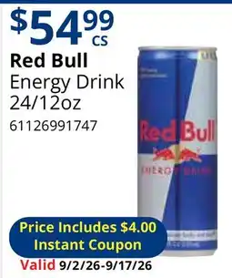 Restaurant Depot Red Bull Energy Drink offer