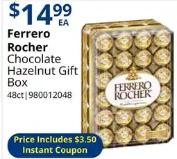 Restaurant Depot Ferrero Rocher Chocolate Hazelnut Gift Box offer