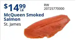 Restaurant Depot McQueen Smoked Salmon offer