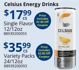 Restaurant Depot Celsius Energy Drinks offer