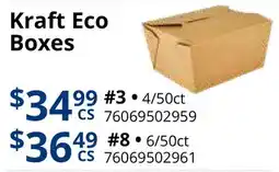 Restaurant Depot Kraft Eco Boxes offer