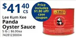Restaurant Depot Lee Kum Kee Panda Oyster Sauce offer