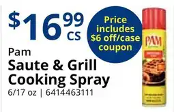 Restaurant Depot Pam Saute & Grill Cooking Spray offer