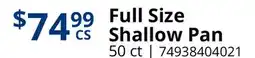 Restaurant Depot Full Size Shallow Pan offer