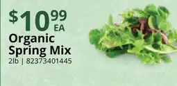 Restaurant Depot Organic Spring Mix offer