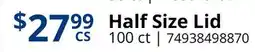 Restaurant Depot Half Size Lid offer