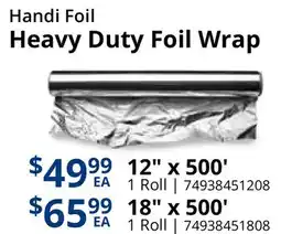 Restaurant Depot Handi Foil Heavy Duty Foil Wrap offer