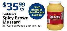 Restaurant Depot Gulden's Spicy Brown Mustard offer