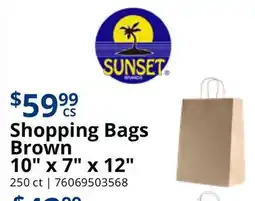 Restaurant Depot Shopping Bags Brown offer