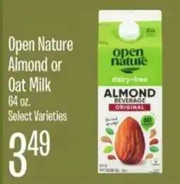 Jewel-Osco Open Nature Almond or Oat Milk offer