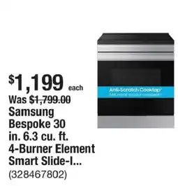 The Home Depot Samsung Bespoke 30 offer