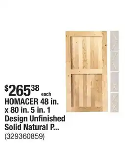 The Home Depot Homacer solid natural p... offer